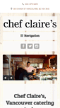 Mobile Screenshot of chefclaires.com